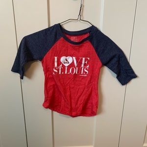 Girls 4T St. Louis Cardinals 3/4 sleeve shirt